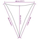 vidaXL Voile d'ombrage 160 g/m² triangulaire bleu 4x5x5 m PEHD