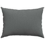 vidaXL Coussins de canapé 2 Pièces Gris foncé 70 x 50 cm tissu