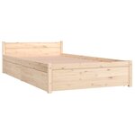 vidaXL Cadre de lit avec tiroirs 90x190 cm Simple