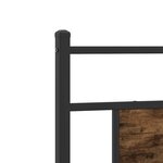vidaXL Cadre de lit sans matelas chêne fumé 90x190cm bois d'ingénierie