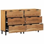 vidaXL Buffet 2 Pièces Marron 60 x 33 x 75 cm Bois d'acacia massif