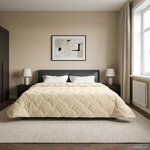 vidaXL Duvet complet toute l'année Matelassé Crème 200 x 240 cm