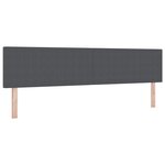 Tête de lit LED vidaXL Design Simple Gris Foncé 100 cm en Velours Côtelé