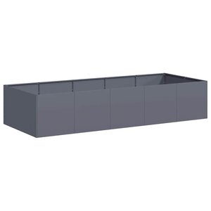 vidaXL Jardinière anthracite 200x80x40 cm acier