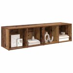 vidaXL Ensemble meuble TV 2 Pièces Bois Ancien 37 x 35 x 72 cm