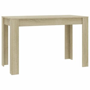 vidaXL Table à manger Chêne sonoma 120x60x76 cm Bois d'ingénierie