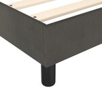 vidaXL Cadre de lit Gris foncé 80x200 cm Velours