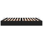 vidaXL Cadre de lit ottoman sans matelas noir 200x200 cm similicuir