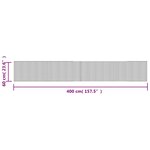 vidaXL Tapis rectangulaire marron 60x400 cm bambou