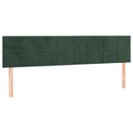 vidaXL Sommier à lattes de lit et matelas Vert foncé 180x200cm Velours