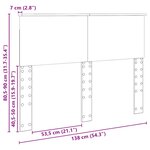 vidaXL Tête de lit Blanc Brillant 135 cm Bois d'ingénierie