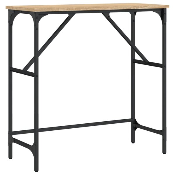 vidaXL Table console chêne sonoma 75x32x75 cm bois d'ingénierie