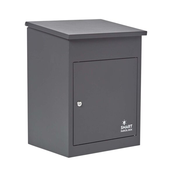 Boîte à colis moyenne 1 porte Gris foncé à accès frontal Acier galvanisé SMART PARCEL BOX®