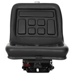 vidaXL Siège de tracteur avec suspension Noir 39 5 x 52 x 43 cm