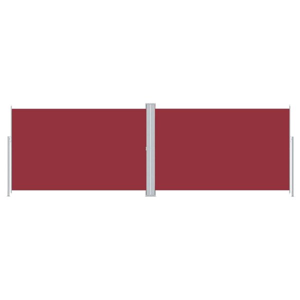vidaXL Auvent latéral rétractable Rouge 220x600 cm