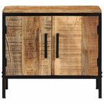 vidaXL Cabinet de chevet Marron et noir 50 x 30 x 45 cm