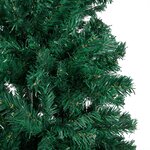 vidaXL Arbre de Noël artificiel pré-éclairé et branches épaisses vert