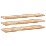 vidaXL Étagères flottantes 3 Pièces 120x40x4 cm acacia massif non traité