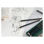 Crayon graphite PITT GRAPHITE Matt  dureté 14B FABER-CASTELL