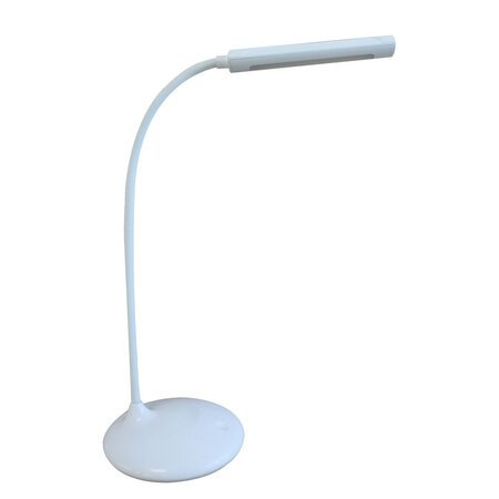 Lampe de bureau LED Nelly, Puissance 5,6W, Durée 20 000h, Sans fil rechargeable par USB, Blanc