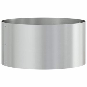 vidaXL Anneau de jardinière Argenté 40 x 40 x 20 cm Acier galvanisé