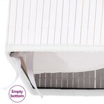 vidaXL Boîtes de rangement en bambou 4 Pièces Blanc