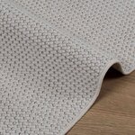 vidaXL Tapis de surface Carré HUARTE Crème 240 x 240 cm Polyester