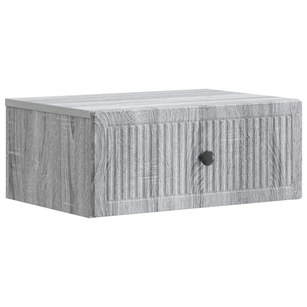 vidaXL Cabinet de chevet avec tiroir Sonoma gris 49 x 34 5 x 20 cm
