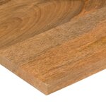 vidaXL Dessus de bureau avec courbe 100x80x2 5 cm manguier massif brut