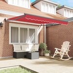 vidaXL Auvent Rouge 300 x 250 x 165 cm Polyester