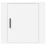 vidaXL Table de chevet murale Blanc 50x30x47 cm
