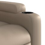 vidaXL Fauteuil inclinable Cappuccino Similicuir