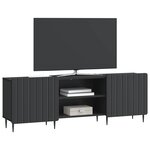 vidaXL Meuble TV Noir 150 x 31 x 52 cm Bois d'ingénierie