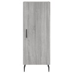 vidaXL Buffet Sonoma gris 34 5x34x90 cm Bois d'ingénierie