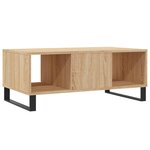 vidaXL Table basse Chêne sonoma 90x50x36 5 cm Bois d'ingénierie