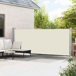 vidaXL Auvent latéral rétractable de patio 600x160 cm crème