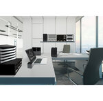 Corbeille À Courrier Combo Midi Office - Blanc Brillant - X 6 - Exacompta