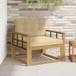 vidaXL Sofa de milieu extérieur Polyester Blanc