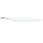vidaXL Auvent rétractable électrique Blanc 4 × 3 m