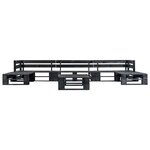 vidaXL Canapés de jardin palette 6 Pièces Noir Bois