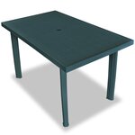 vidaXL Ensemble à manger d'extérieur 5 Pièces Plastique Vert