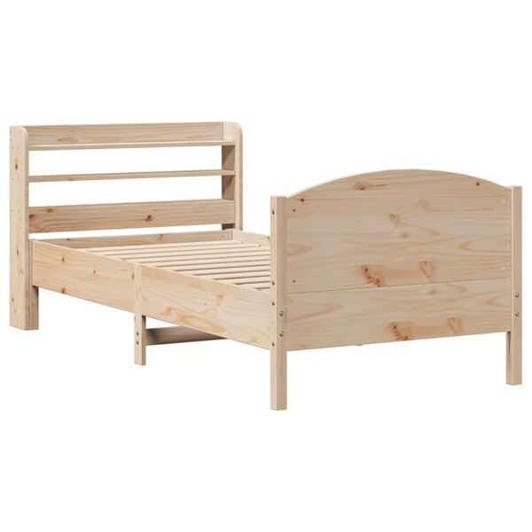 vidaXL Cadre de lit sans matelas 75x190 cm bois de pin massif