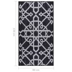 vidaXL Tapis de couloir Noir 80x150 cm