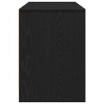 vidaXL Meuble TV Chêne noir 102 x 37 5 x 52 5 cm Bois d'ingénierie