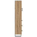 vidaXL Haut Armoire avec tiroir Chêne artisanal 34 5 x 34 x 180 cm