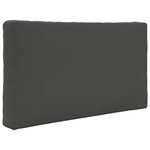 vidaXL Coussin de canapé d'extérieur 3 Pièces Anthracite Polyester