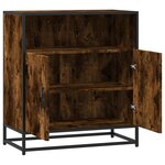 vidaXL Buffet chêne fumé 68x35x76 cm bois d'ingénierie