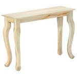 Vidaxl table console 110 x 35 x 77 cm bois de manguier massif