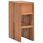 Vidaxl table de chevet 20x35x50 cm bois de teck solide
