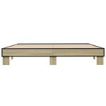 vidaXL Cadre de lit sans matelas chêne sonoma 200x200 cm
